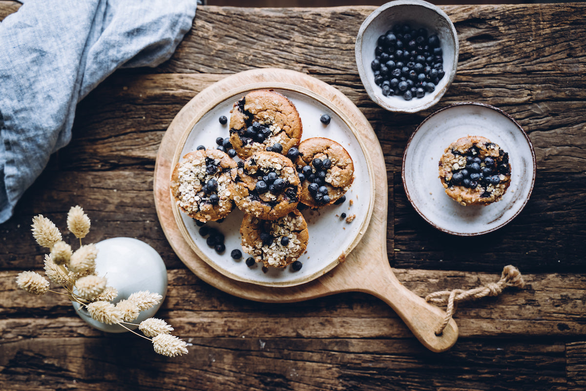 Blueberry protein muffins