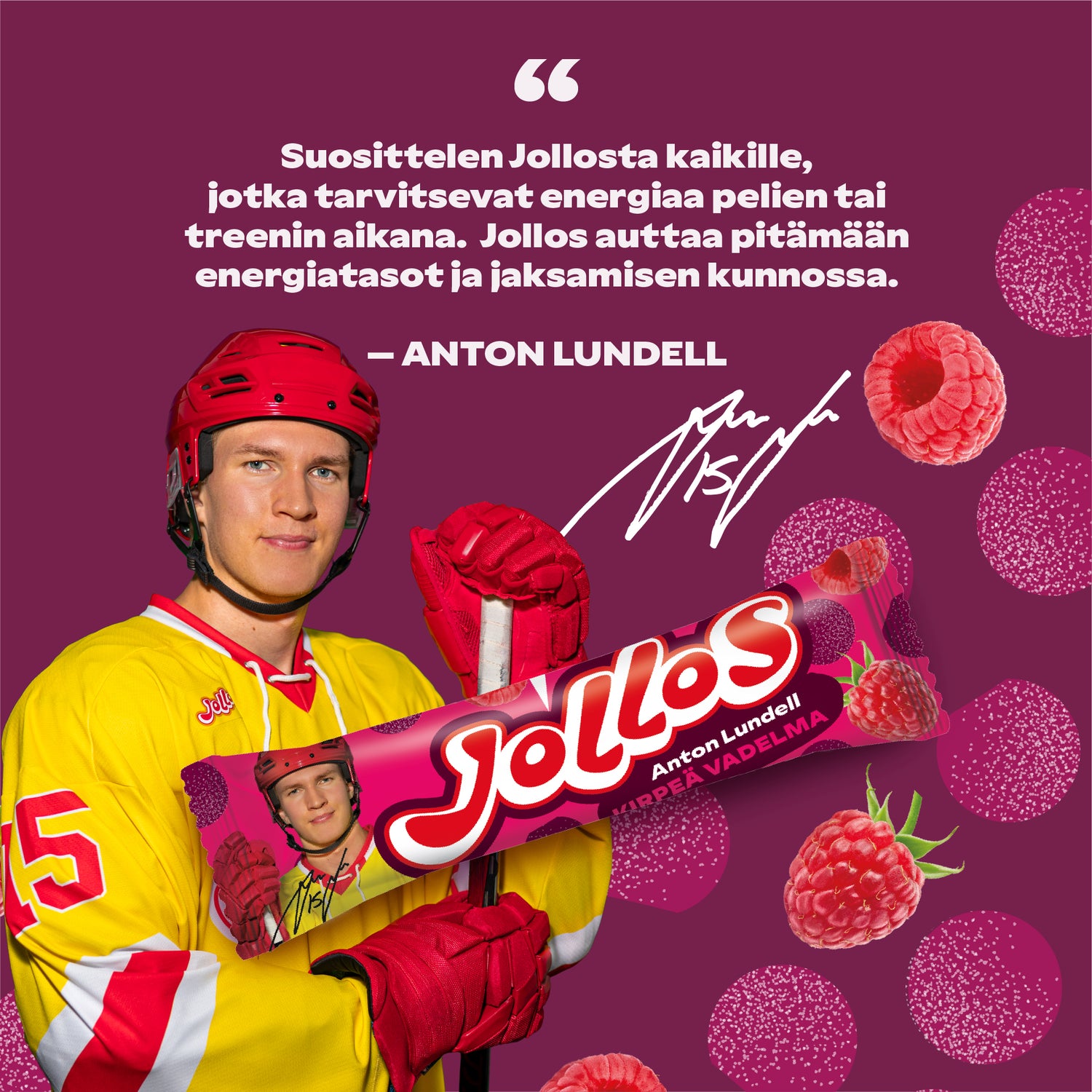Jollos Energy Chews - Anton Lundell Sour Raspberry
