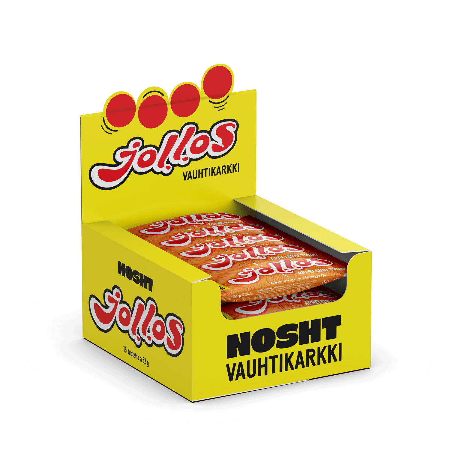 Jollos Energy Chews - Låda (15x52g)