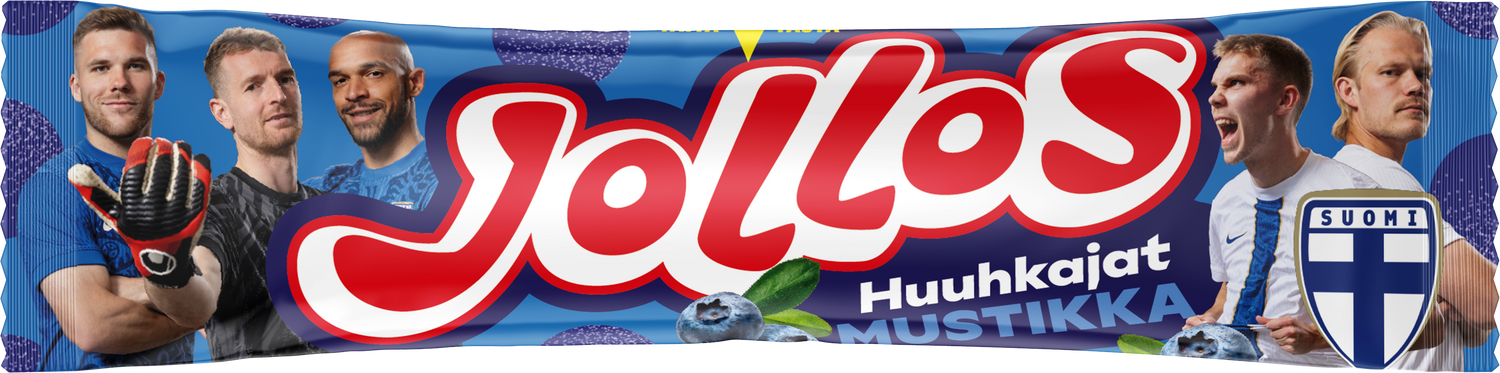 Jollos Energy Chews - Huuhkajat & Helmarit Blueberry 52g